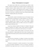 Ensayo “Enfrentando la Corrupción”