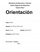 Orientación Tema: Valores