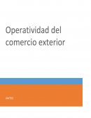 Operatividad del comercio exterior