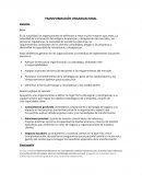 Transformación organizacional