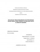 ESTACION DE TREN EXTRAURBANO DE INTERCONEXION RAPIDA DESDE, DESDE PENINSULA DE MACANAO HASTA EL MUNICIPIO MANEIRO.