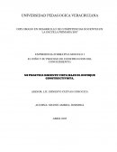 MI PRACTICA DOCENTE VISTA BAJO EL ENFOQUE CONSTRUCTIVISTA.