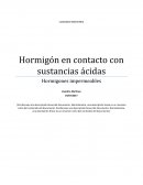 Hormigón en contacto con sustancias ácidas