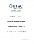 Análisis LIDERAZGO, CALIDAD Y GESTIÓN