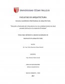 Situación y Demanda de la Arquitectura en los establecimiento de salud privada (clínicas) en la ciudad de Chimbote