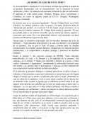 LA EUTANASIA ¿SE DEBE LEGALIZAR EN EL PERU?