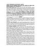 DEMANDA DE DIVORCIO POR INFIDELIDAD