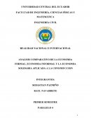 ANALISIS COMPARATIVO DE LA ECONOMIA FORMAL, ECONOMIA INFORMAL Y LA ECONOMIA SOLIDARIA APLICADA A LA CONSTRUCCION
