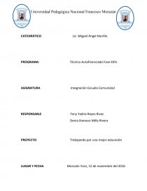 Trabajando por una mejor educación. Página 1
