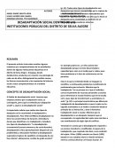 DESADAPTACIÓN SOCIAL DENTRO DE LAS INSTITUCIONES PÚBLICAS DEL DISTRITO DE SELVA ALEGRE