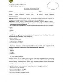 PRUEBA DE CS. NATURALES 6°A. Página 1