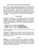 CONTRATO PRIVADO DE CESIÓN DE DERECHOS POSESORIOS