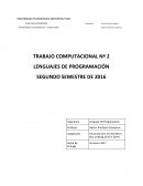 TRABAJO COMPUTACIONAL Nº 2 LENGUAJES DE PROGRAMACIÓN