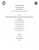 Practica N°1 Manejo de Óhmetro, Código de colores, manejo de voltímetro y amperímetro.