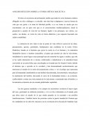 ANÁLISIS REFLEXIVO SOBRE LA TEORÍA CRÍTICO DIALÉCTICA