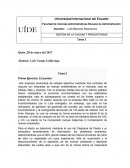 GESTION DE LA CALIDAD Y PRODUCTIVIDAD Tarea 3