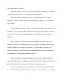 De la subjetividad en el lenguaje