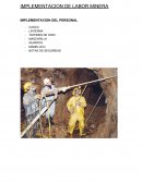IMPLEMENTACION DE LABOR MINERA