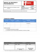 Estandar trabajos de alto riesgo CUADRO DE CAMBIOS