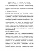 Estructura de la norma juridica, resumen