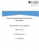 Metodologia de la investigación “Ejercicio #2”