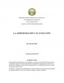 La administración y su evolución