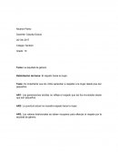 La equidad de género. El respeto hacia la mujer