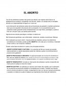 EL ABORTO , tipos de aborto