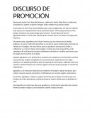 DISCURSO DE PROMOCIÓN
