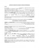 CONTRATO DE OBRA PARA TRABAJO O SERVICIO DETERMINADO