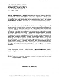 LEGAJO DE INVESTIGACION. Página 1