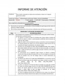 INFORME DE ATENCIÓN SOPORTES DE LA INCIDENCIA