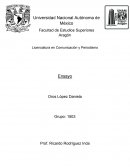 Licenciatura en Comunicación y Periodismo Ensayo