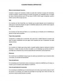 GLOSARIO FINANZAS CORPORATIVAS. Página 1