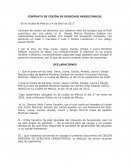 CONTRATO DE CESIÓN DE DERECHOS HEREDITARIOS