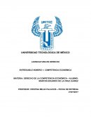 DERECHO DE LA COMPETENCIA ECONÓMICA