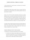 COMUNICACIÓN DE LA VERDAD AL PACIENTE