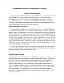 INFORME PRELIMINAR DE LA PROBLEMÁTICA ESCOLAR.