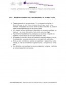 REGISTRO DE ASPECTOS A INCORPORAR A SU PLANIFICACIÓN