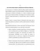 8 pasos para el análisis de políticas públicas