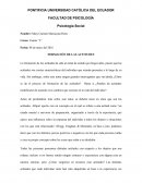 FORMACIÓN DE LAS ACTITUDES