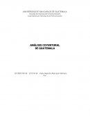 ANÁLISIS COYUNTURAL DE GUATEMALA