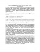 Recurso de Queja ante el Tribunal Federal de Justicia Fiscal y Administrativa