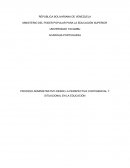Los PROCESOS ADMINISTRATIVOS EN LA EDUCACION