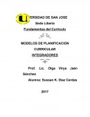 Los Modelos integradores - Fundamentos del Currículo