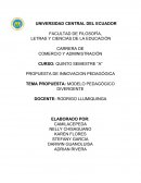 Como es el Proyecto de innovación