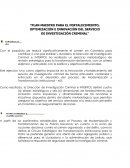 Plan maestro para el fortalecimiento, optimización e innovación del servicio de investigación criminal