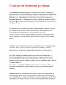 Ensayo de sistemas jurídicos