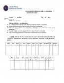 EVALUACIÓN DE LENGUAJE. CATEGORIAS GRAMATICALES