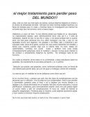 El mejor tratamiento para perder peso